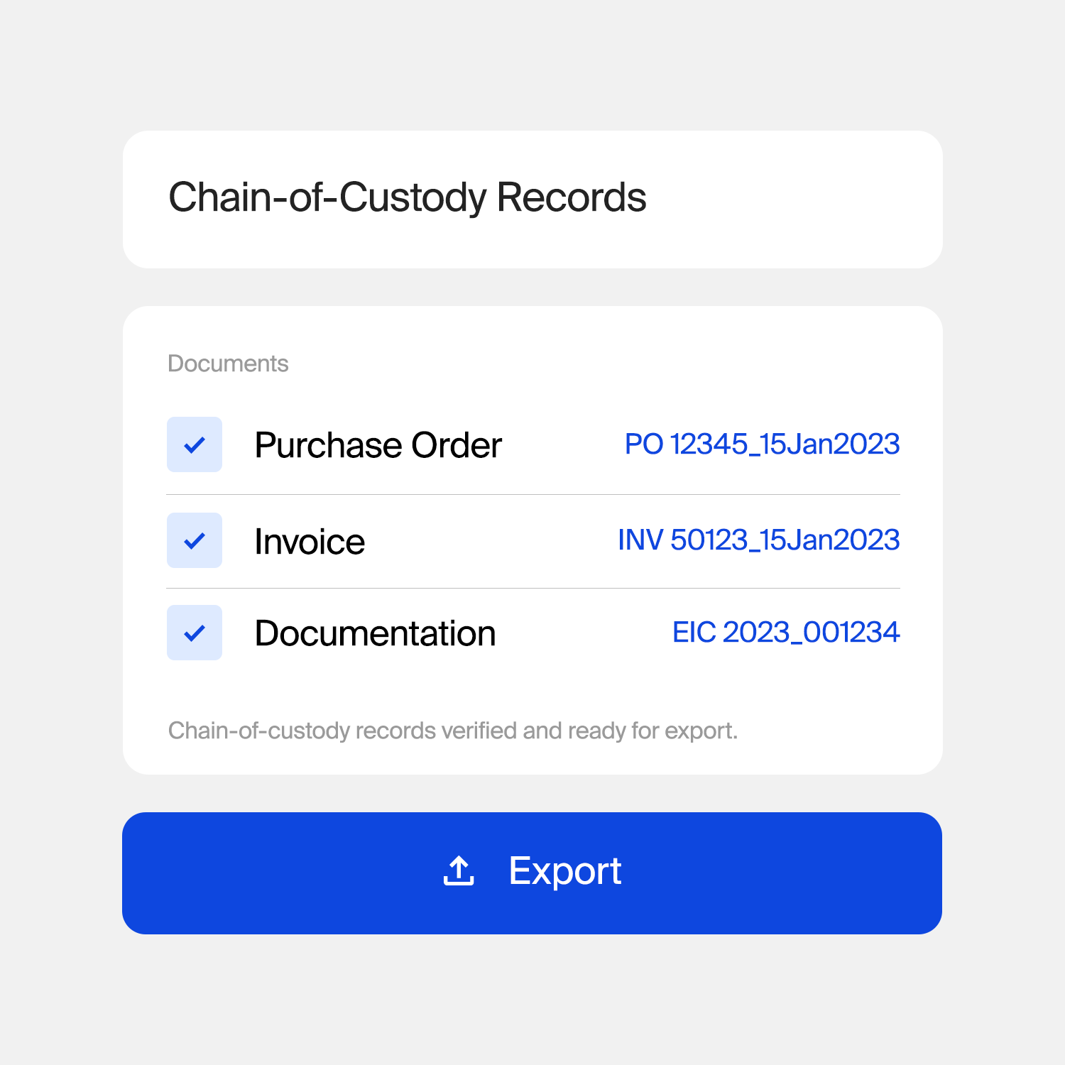 Traceability and Transparency